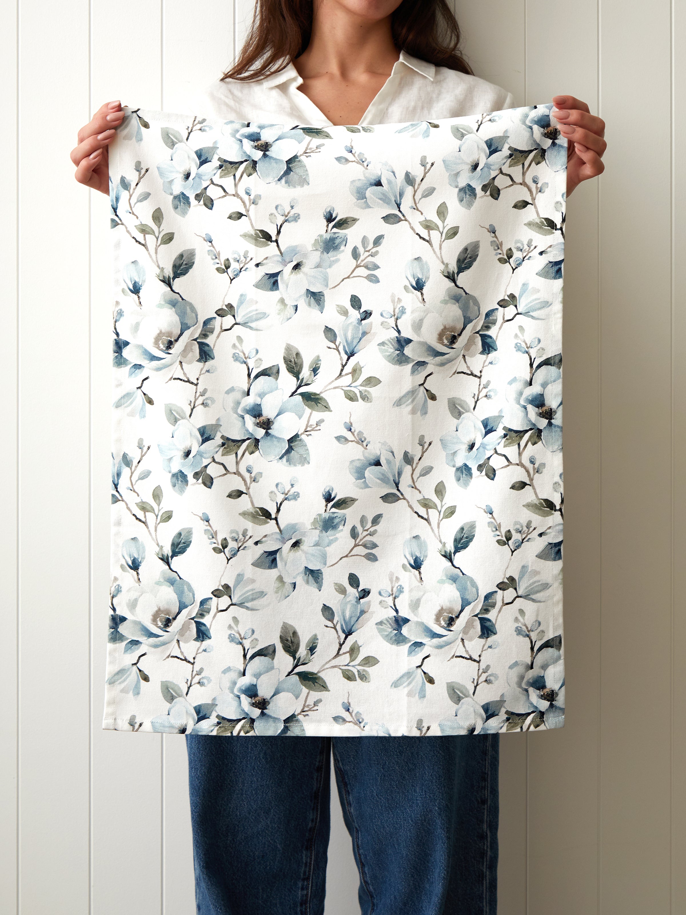 Magalie Tea Towel Set of 3 | Blue Multi-2