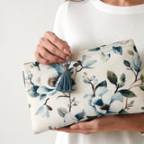 Magnolia Large Bath Bag | Blue Floral-2