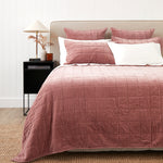 Maison Velvet Quilt | Rose-1
