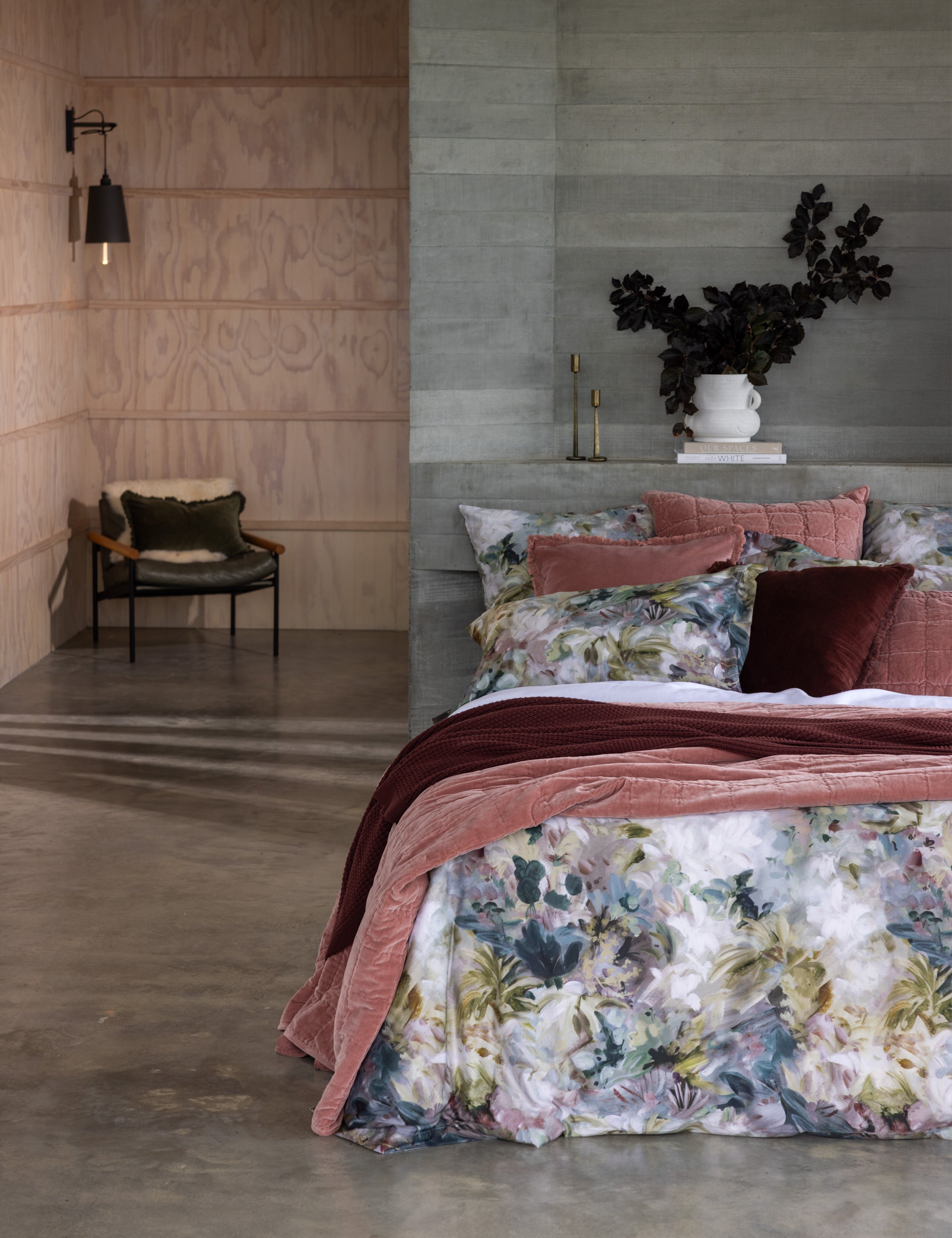 Maison Velvet Quilt | Rose-5