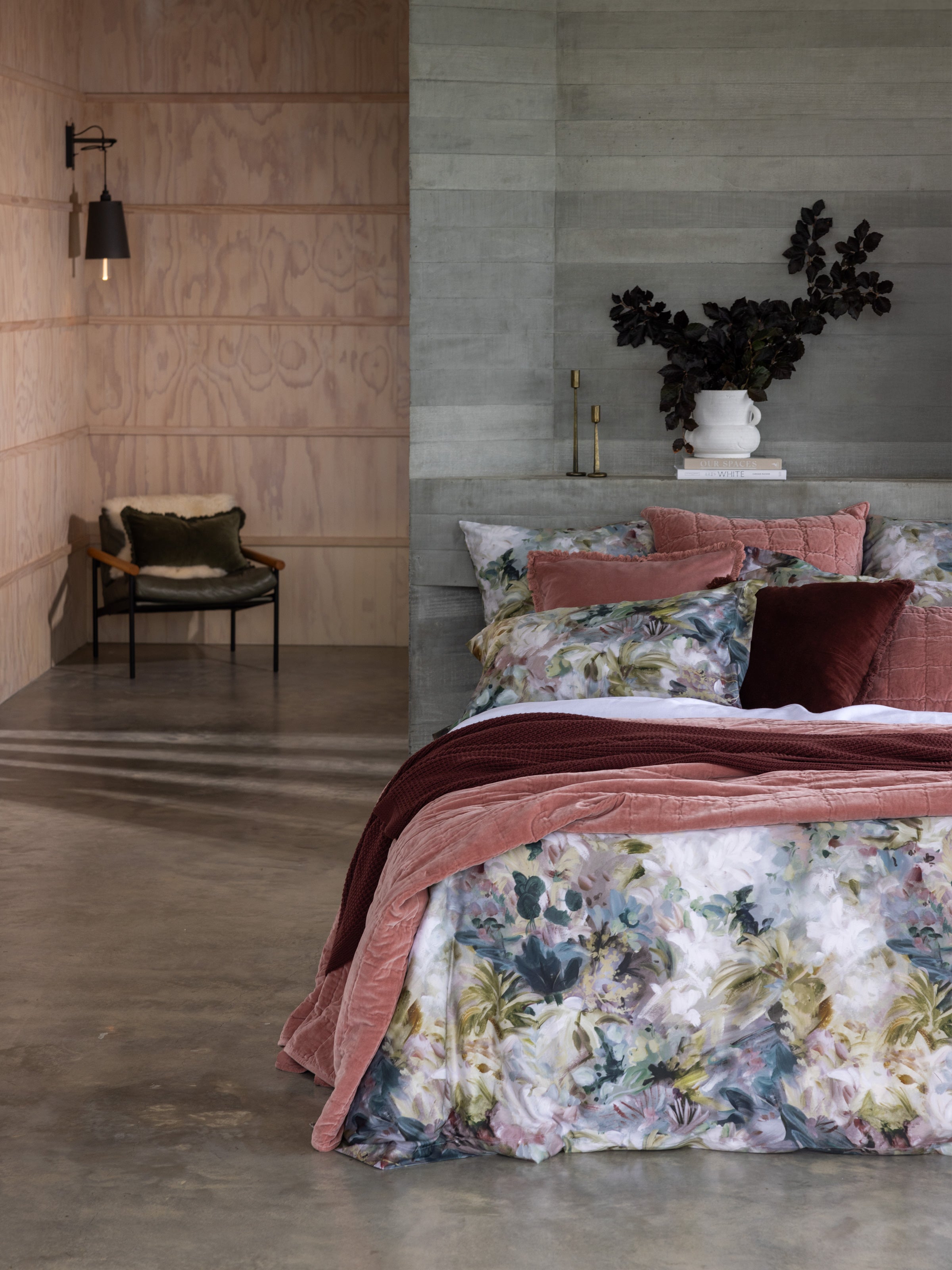 Maison Velvet Quilt | Rose-5