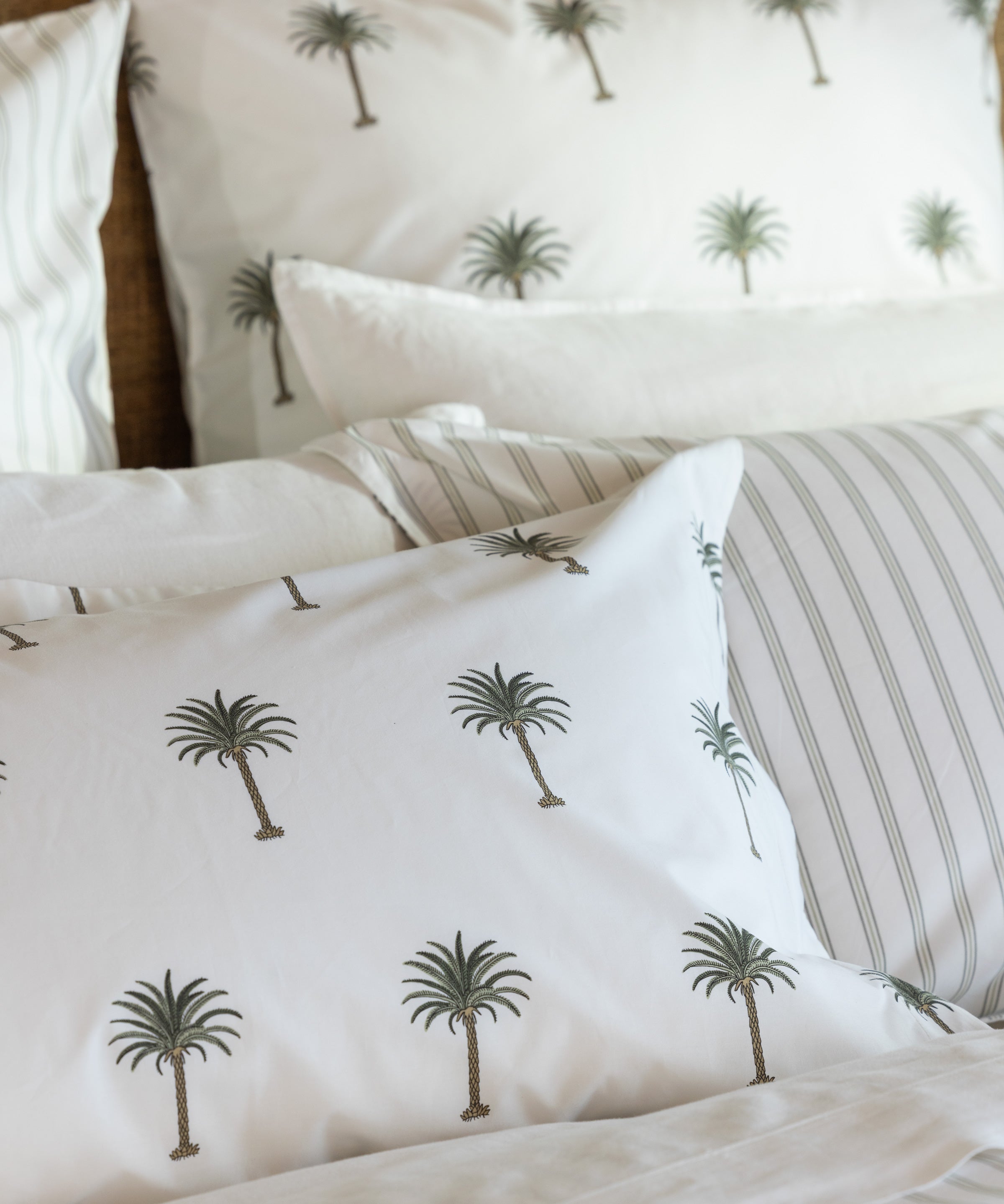 Mallorca European Pillowcase | Palm Tree-2