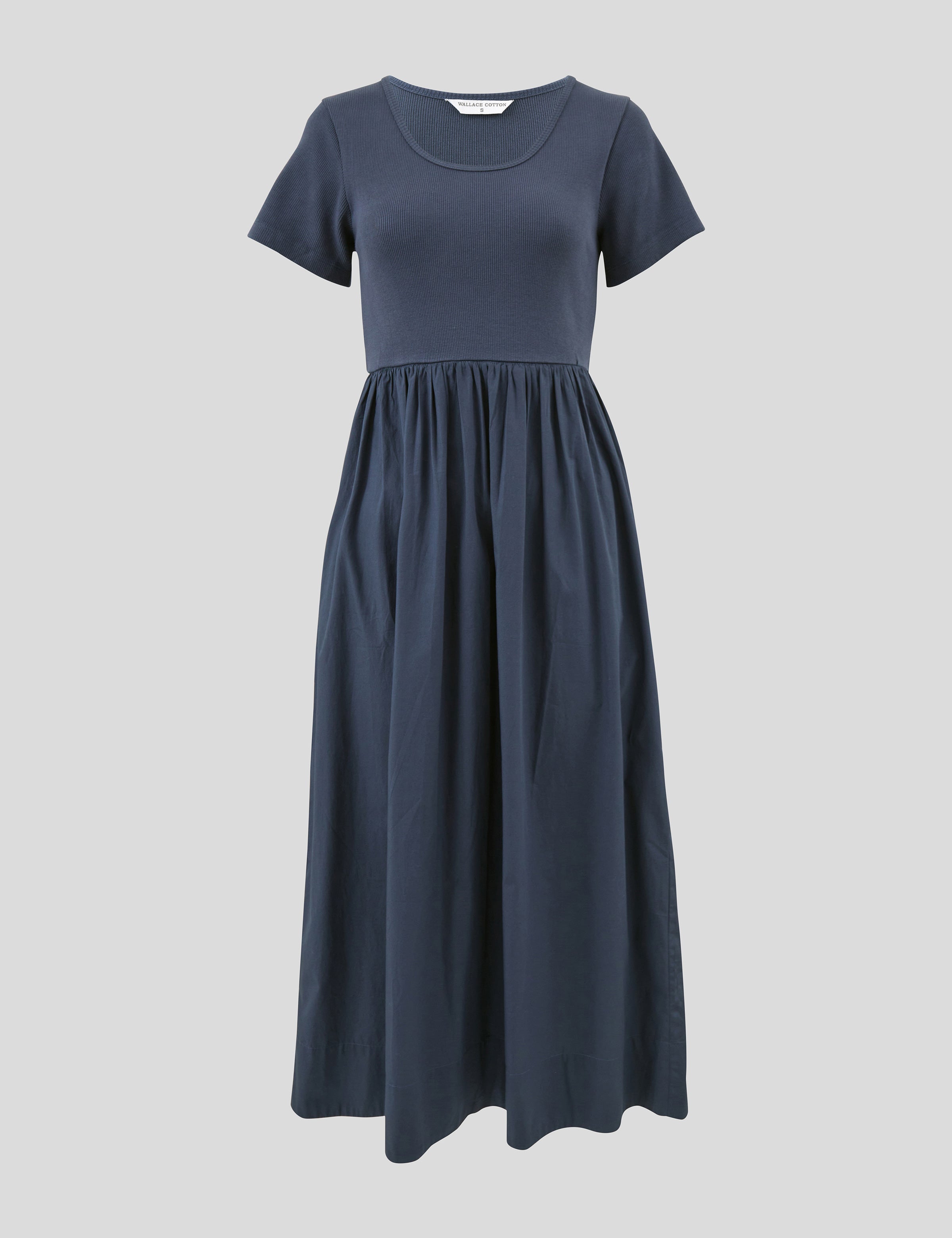 Malta Poplin Dress | Ink-2