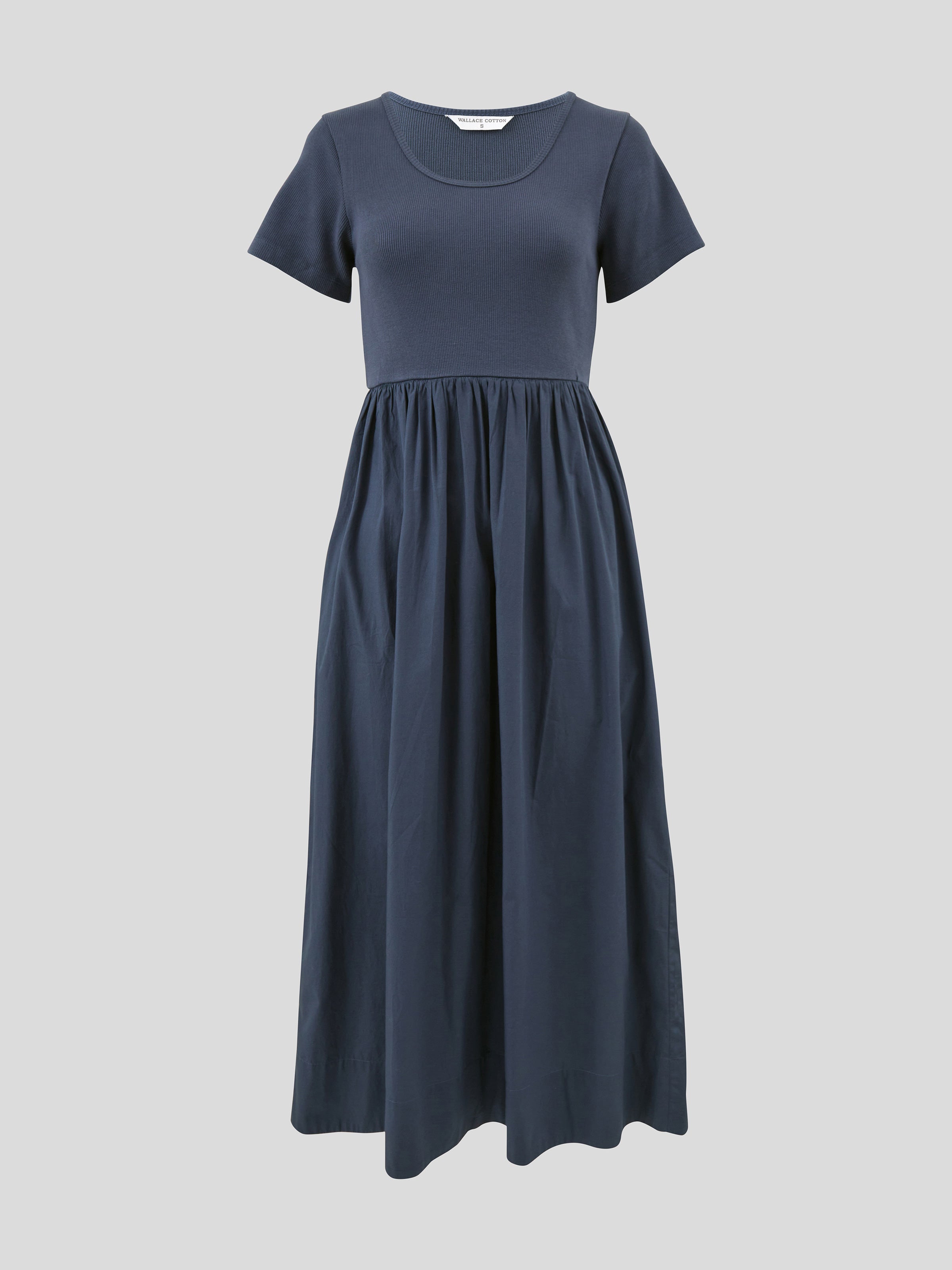 Malta Poplin Dress | Ink-2