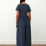 Malta Poplin Dress | Ink-4