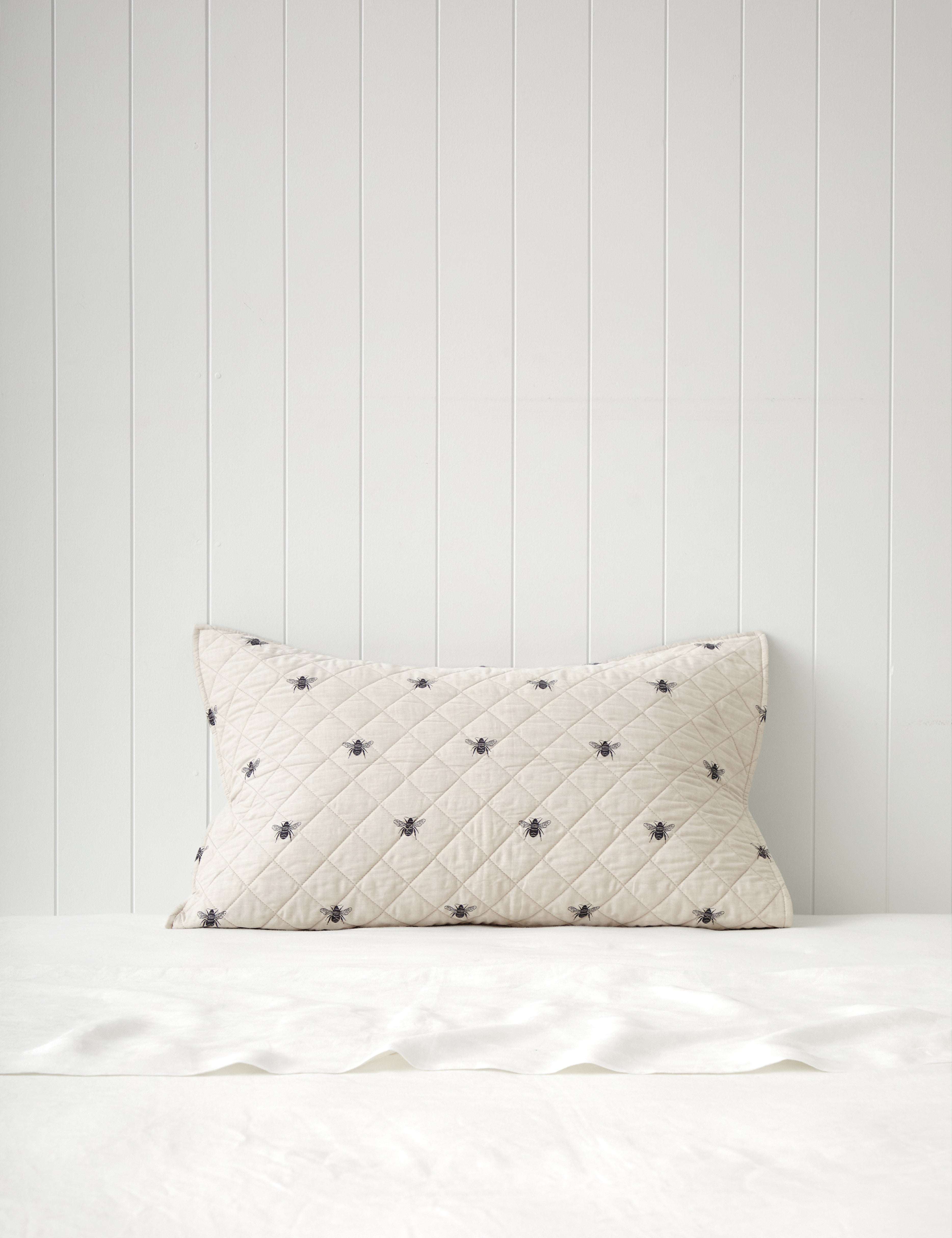Meant to Bee Standard Pillowcase | Natural-1