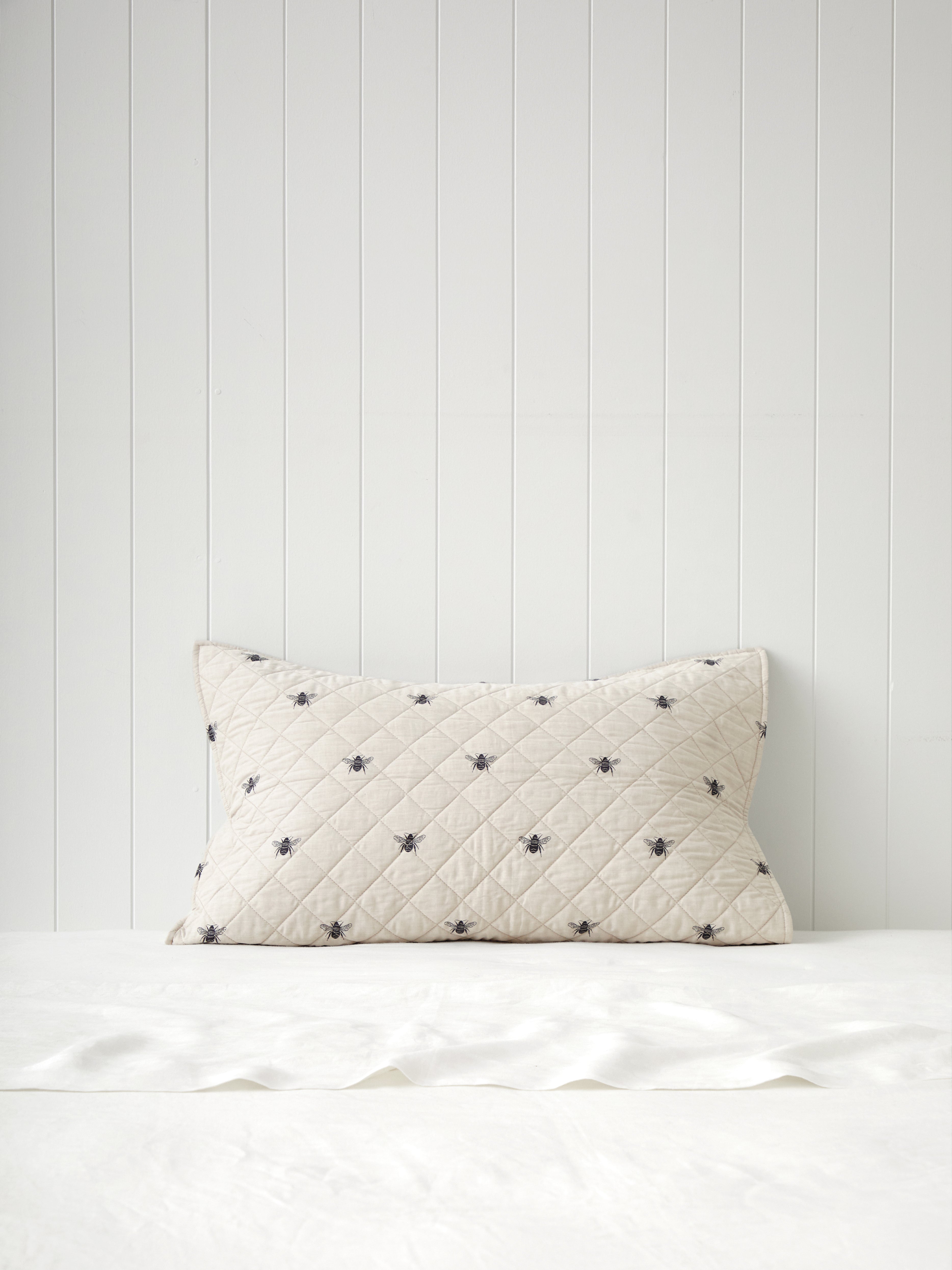 Meant to Bee Standard Pillowcase | Natural-1