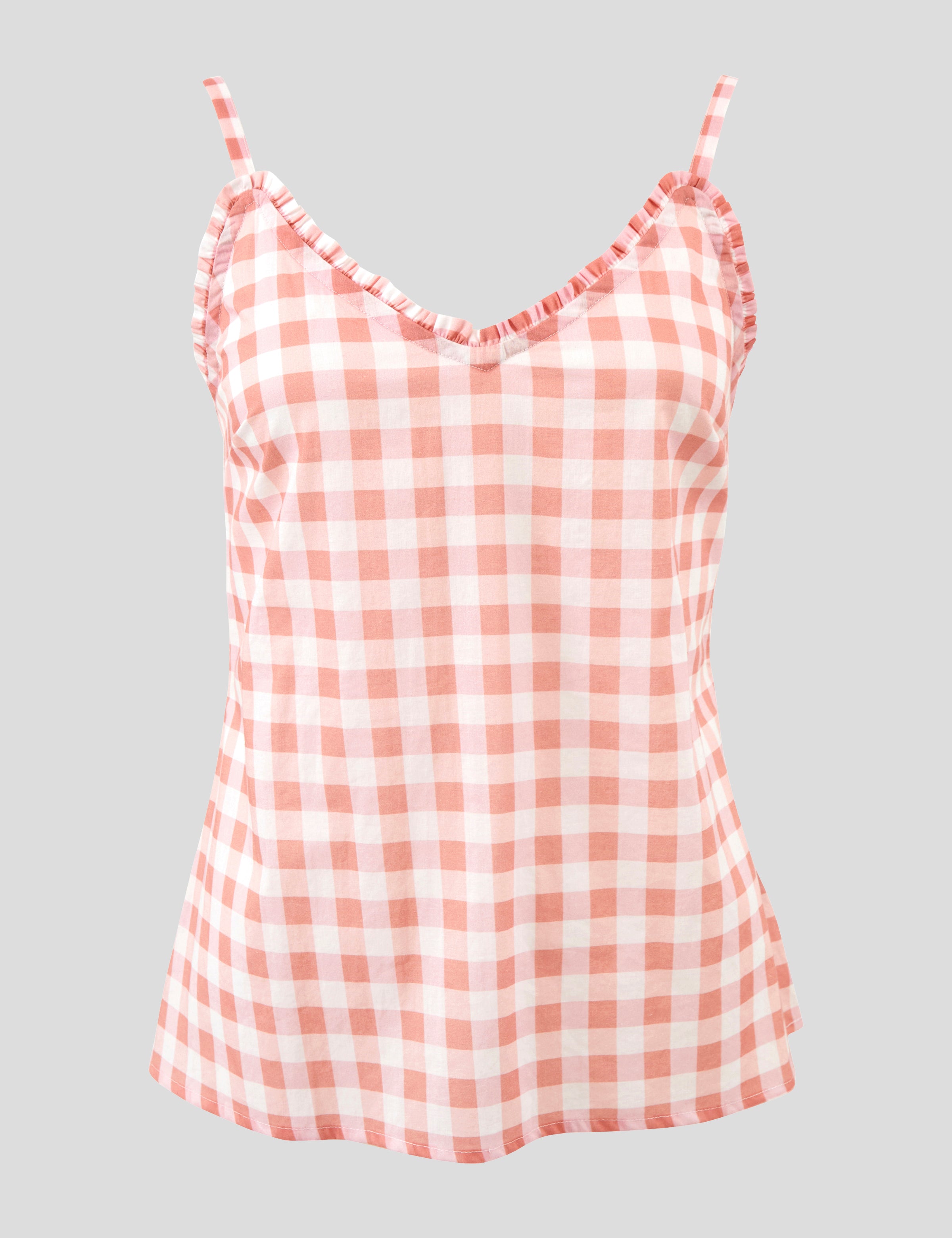 Molly Cami | Pink Gingham-2