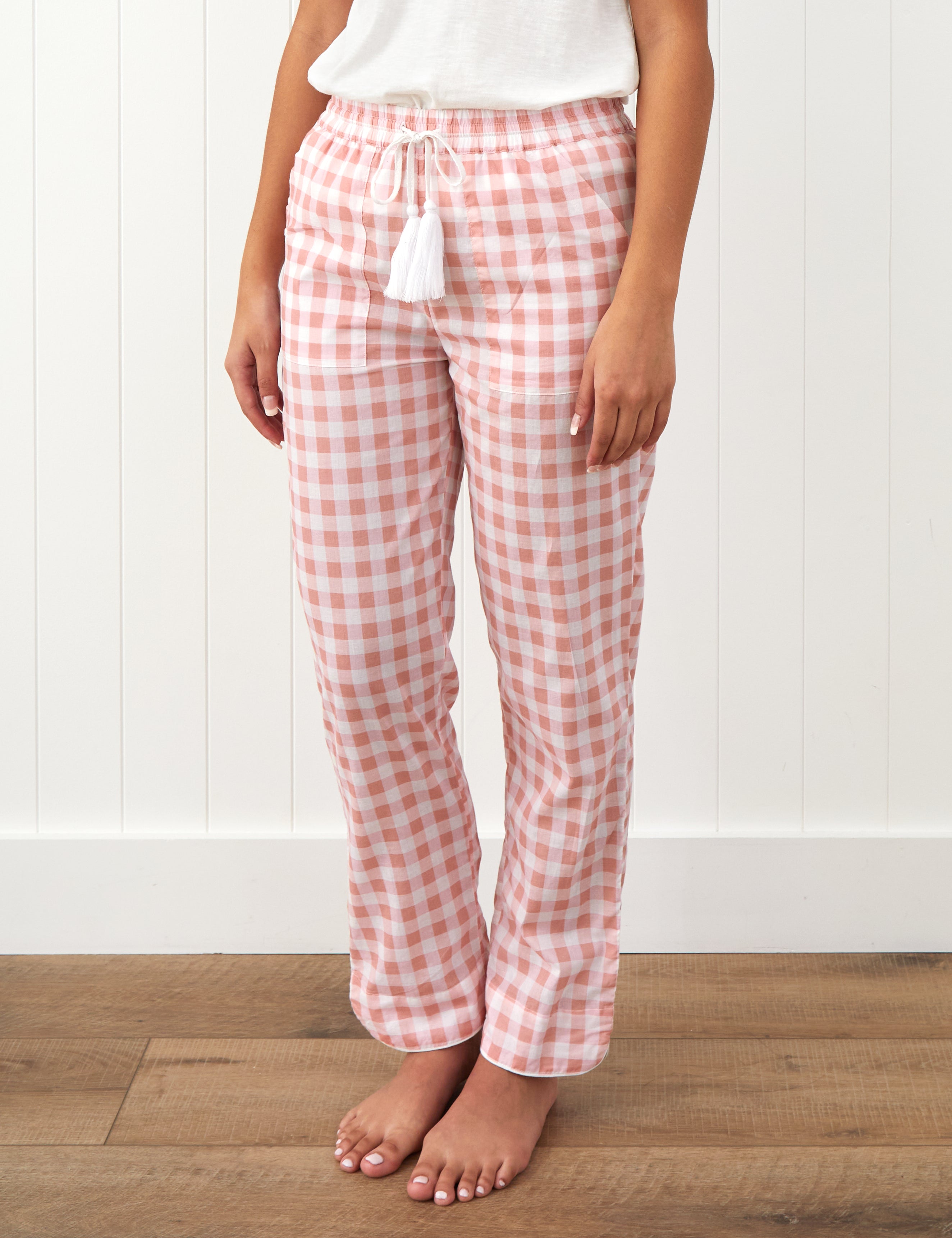 Molly PJ Pants | Pink Gingham-1