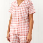 Molly PJ Shirt | Pink Gingham-1