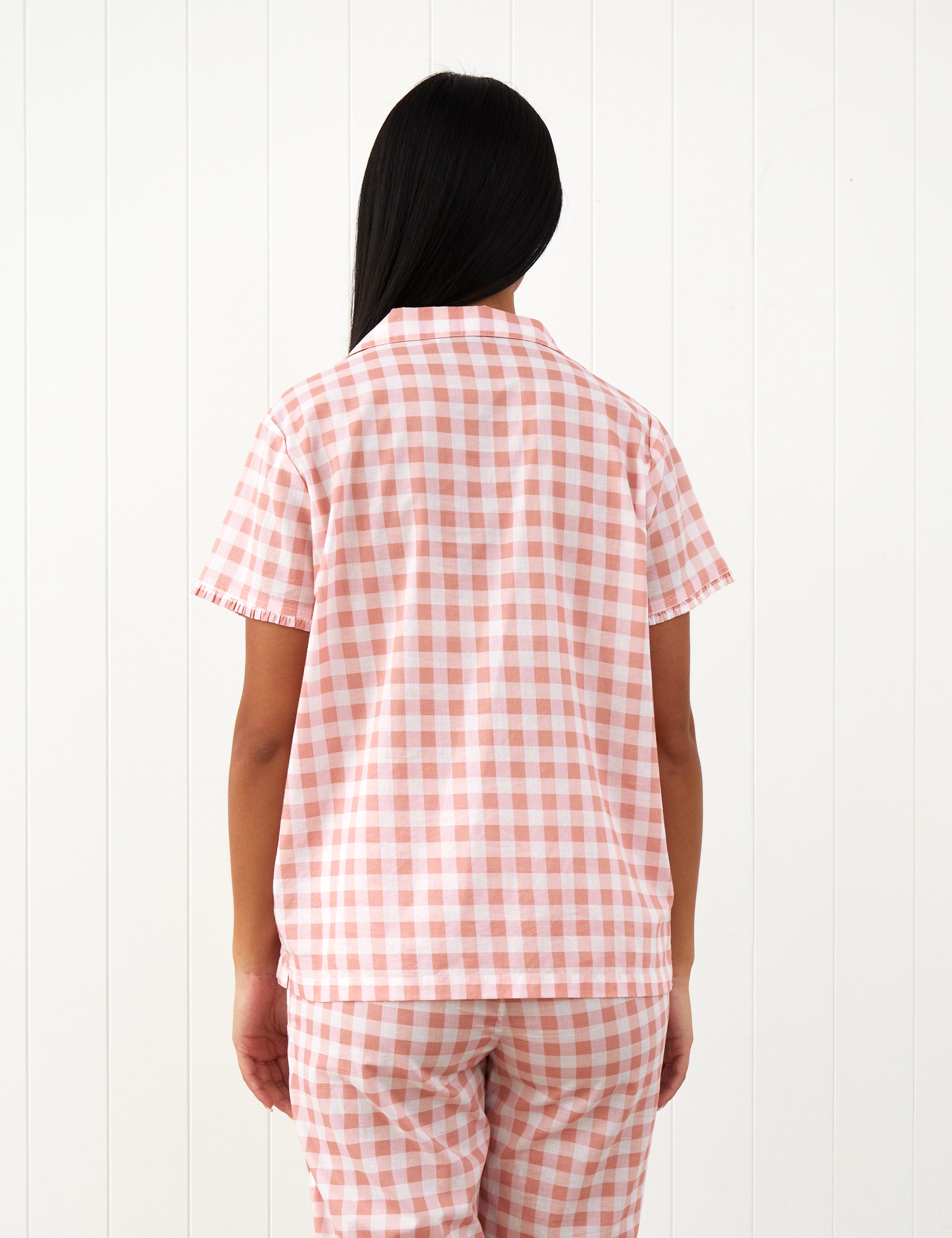 Molly PJ Shirt | Pink Gingham-4