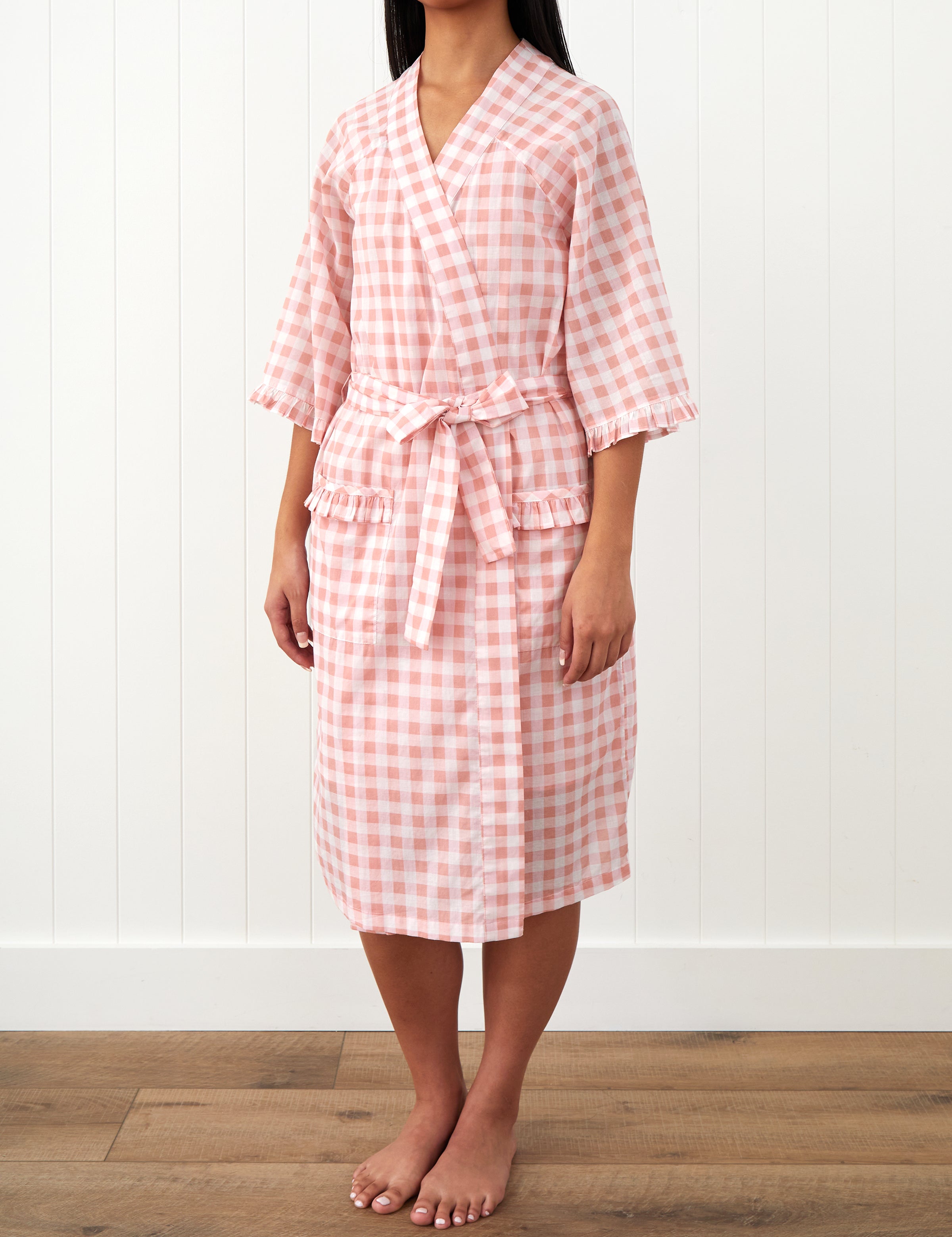 Molly Robe | Pink Gingham-1