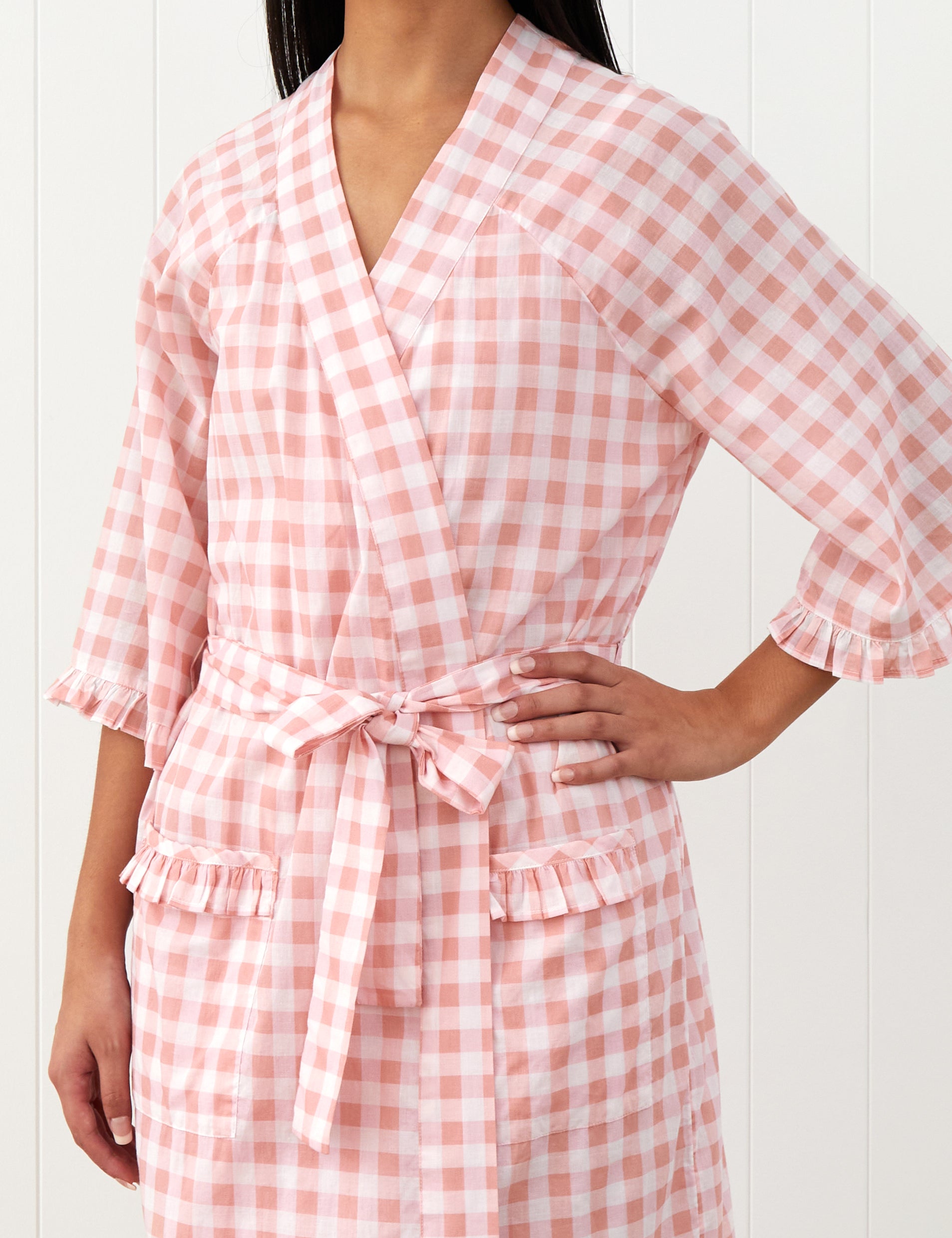Molly Robe | Pink Gingham-3