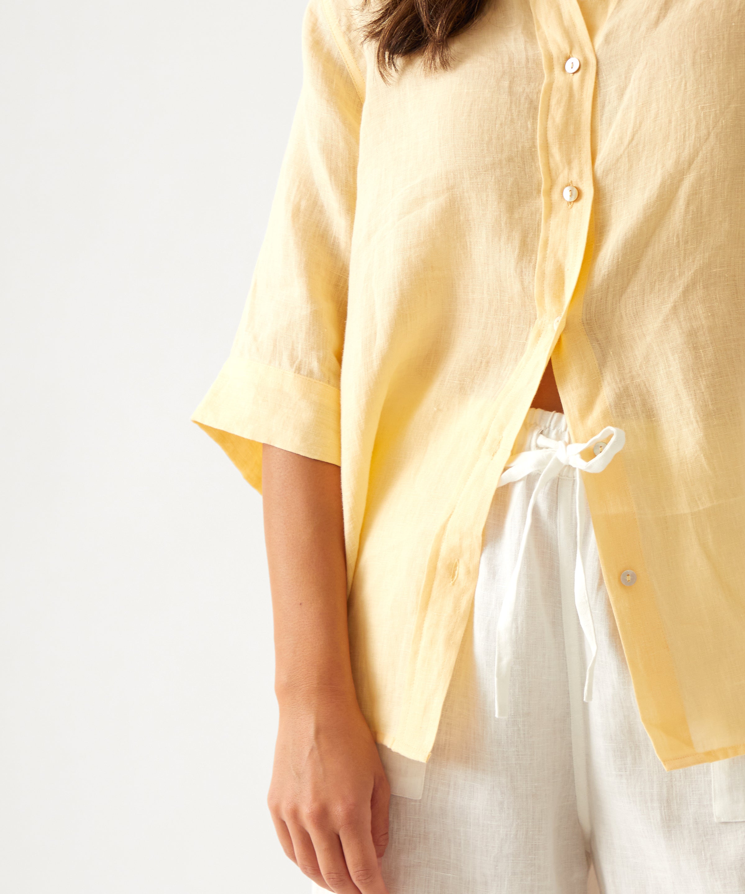 Monaco Linen Shirt | Butter-2