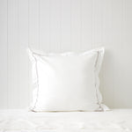 Monarch Accent European Pillowcase | Stone White-1