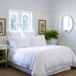 Monarch Duvet Cover Set | White White-4