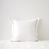Monarch European Pillowcase | Grey White-1