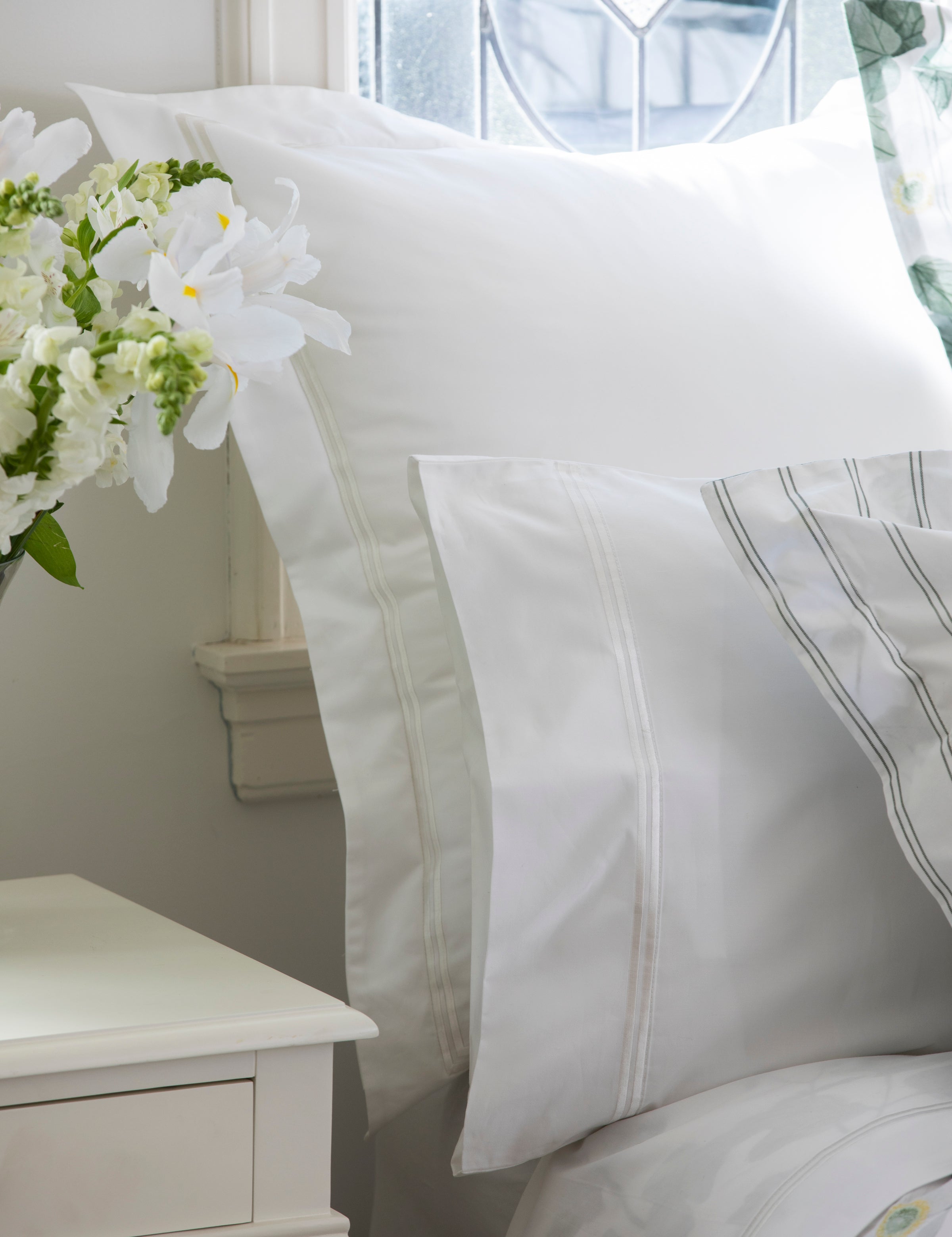 Monarch European Pillowcase | White-2