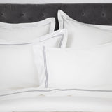 Monarch Long Duvet Cover Set | Grey White-2