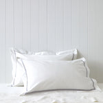 Monarch Oxford Pillowcase Set | Grey White-1