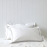 Monarch Oxford Pillowcase Set | Grey White-1