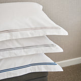 Monarch Oxford Pillowcase Set | Grey White-3