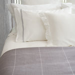Monarch Standard Pillowcase Set | Grey White-2