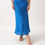 Mykonos Linen Bias Skirt | Topaz-1