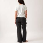 Mykonos Linen Straight Leg Pants | Black-4