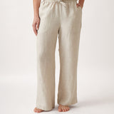 Mykonos Linen Straight Leg Pants | Natural-1