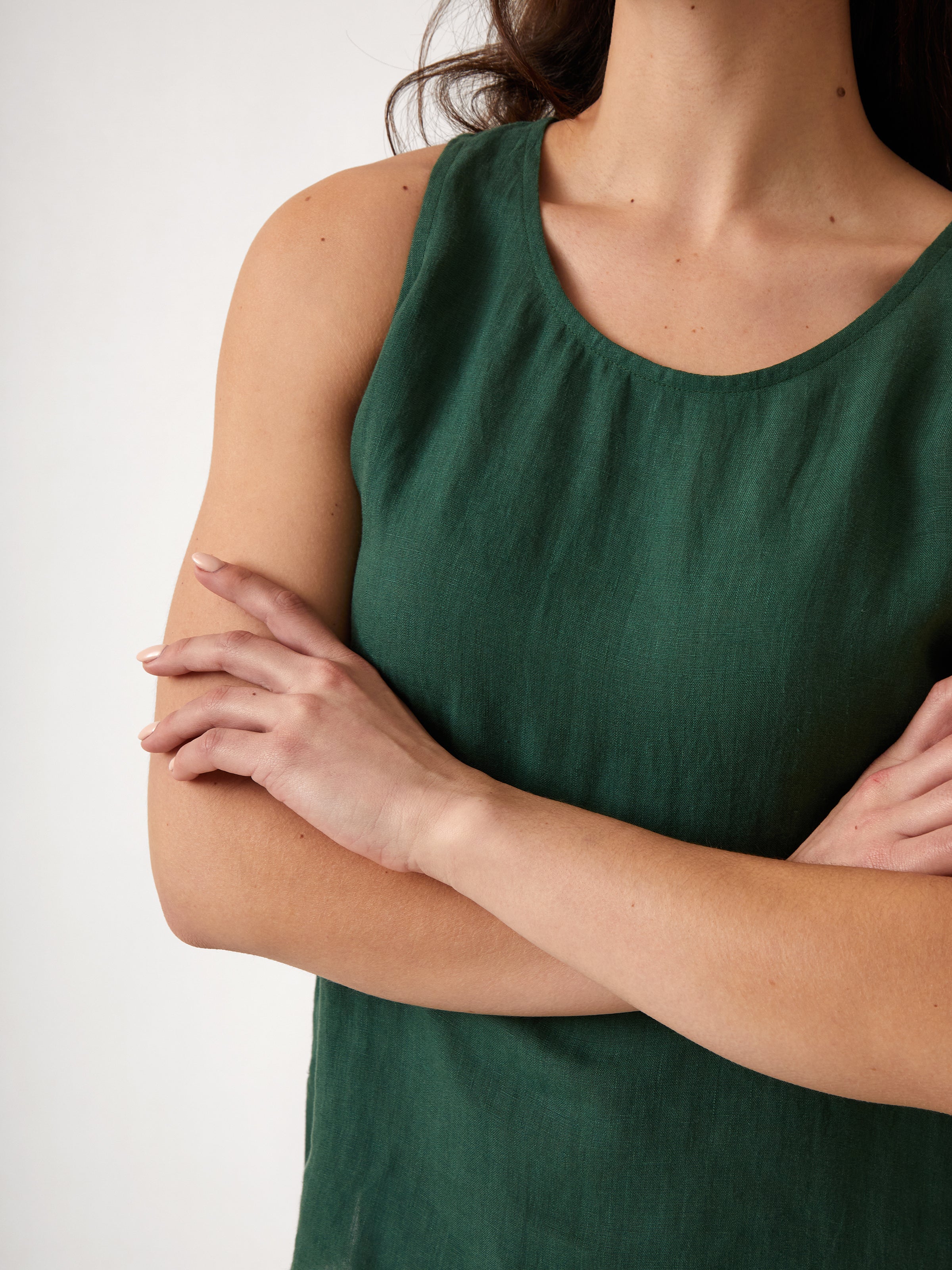 Mykonos Linen Tunic Singlet | Ivy-2