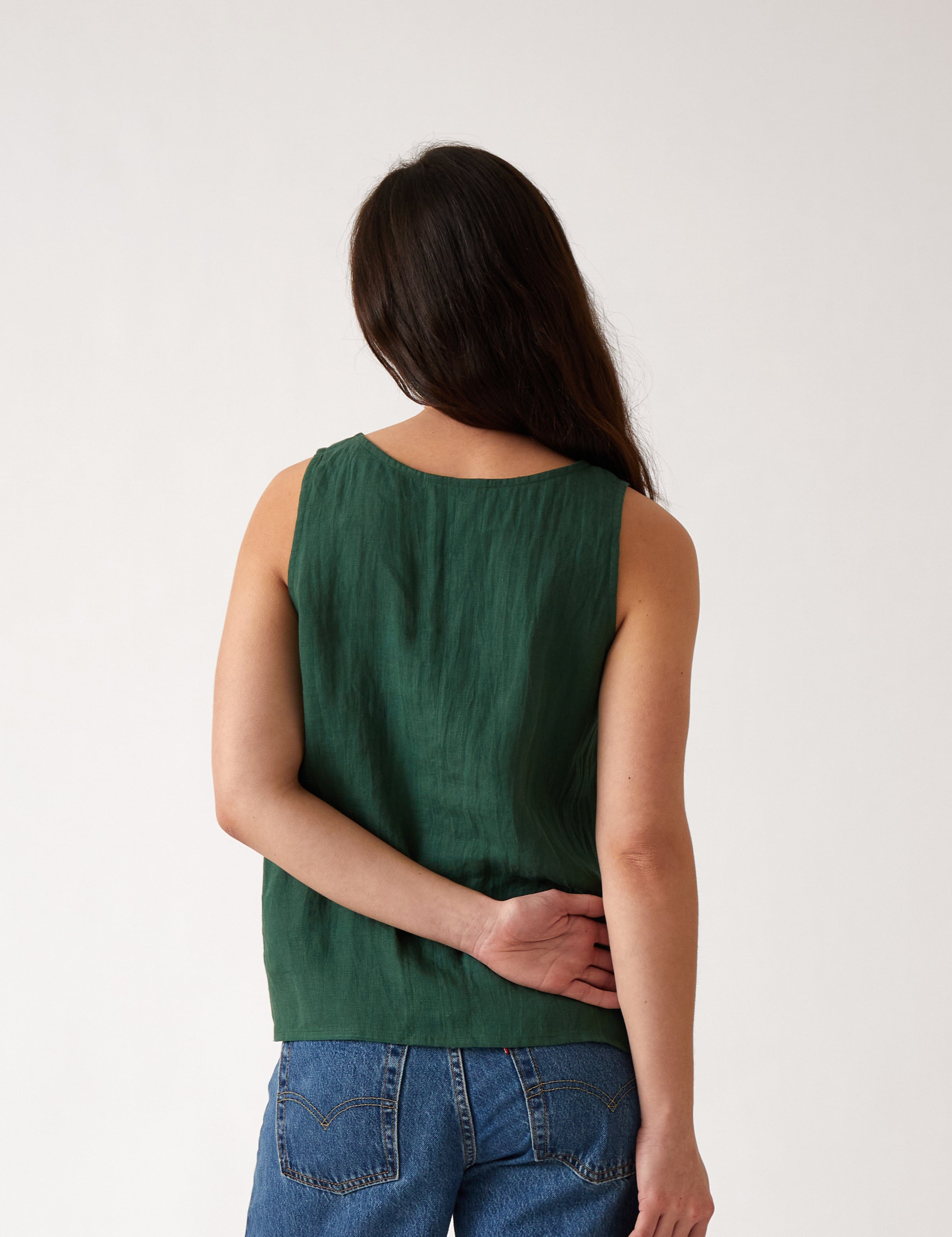 Mykonos Linen Tunic Singlet | Ivy-4