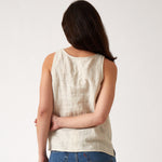 Mykonos Linen Tunic Singlet | Natural-4