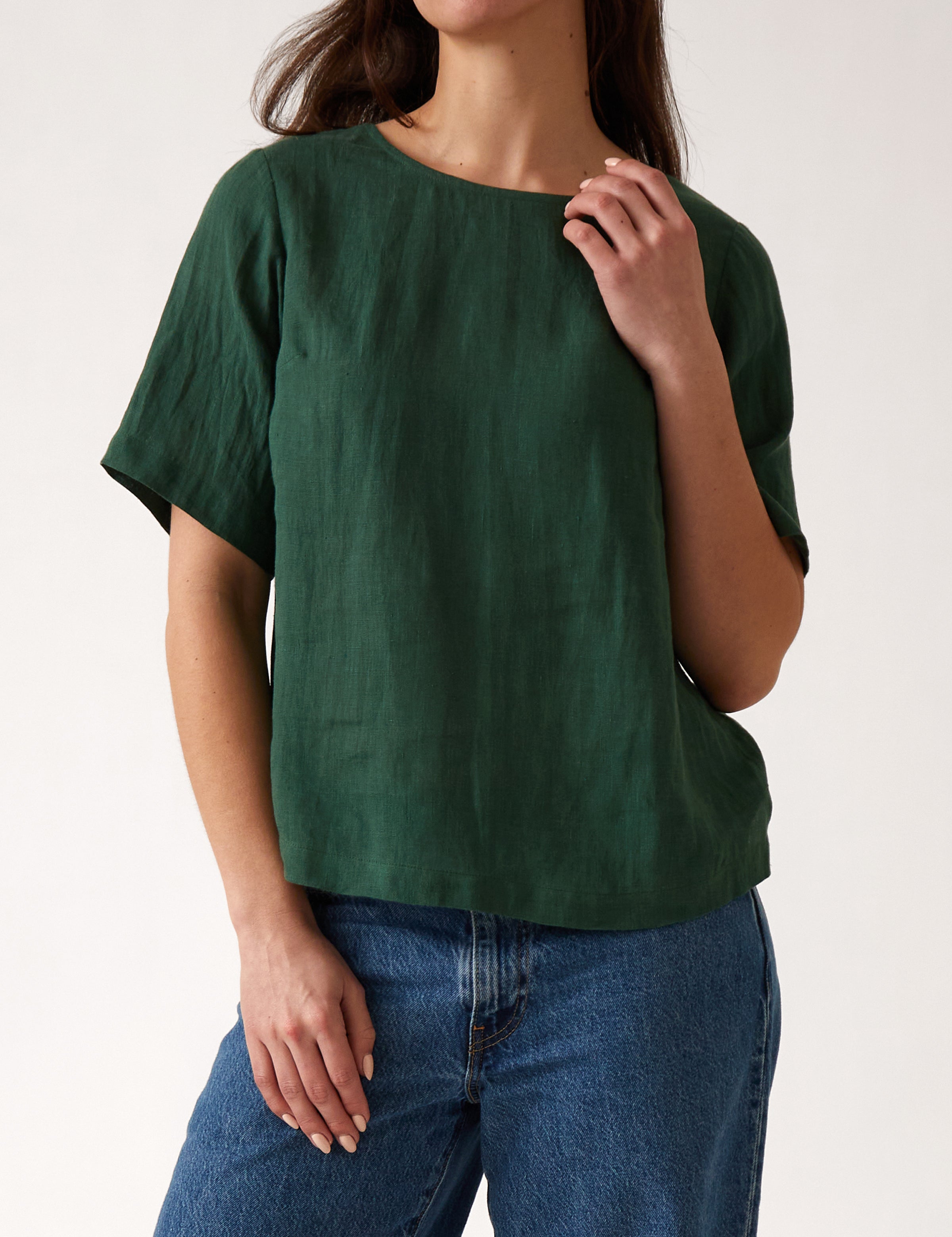 Mykonos Linen Tunic Top | Ivy-1
