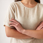 Mykonos Linen Tunic Top | Natural-2