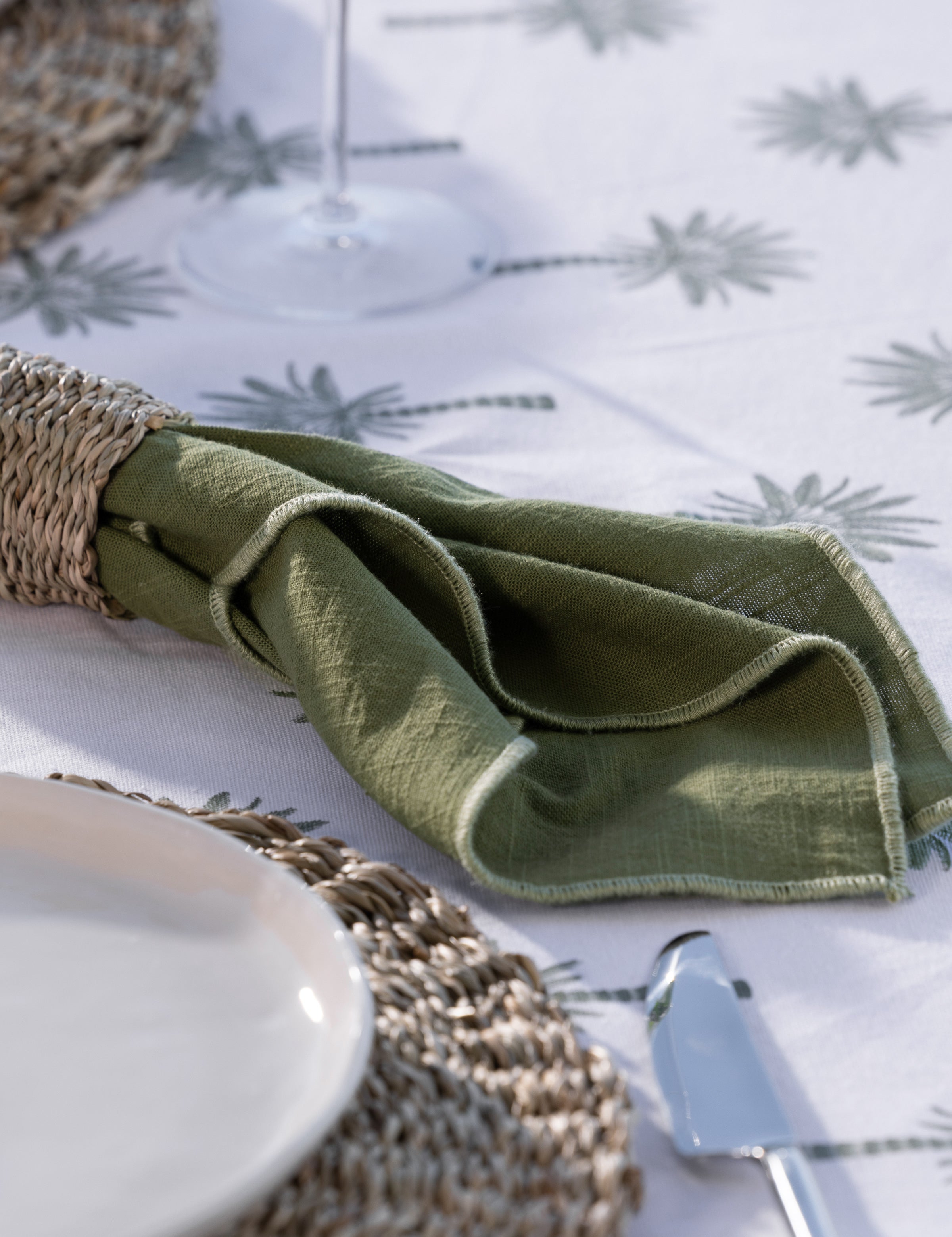 Noosa Napkin Set of 4 | Green-2