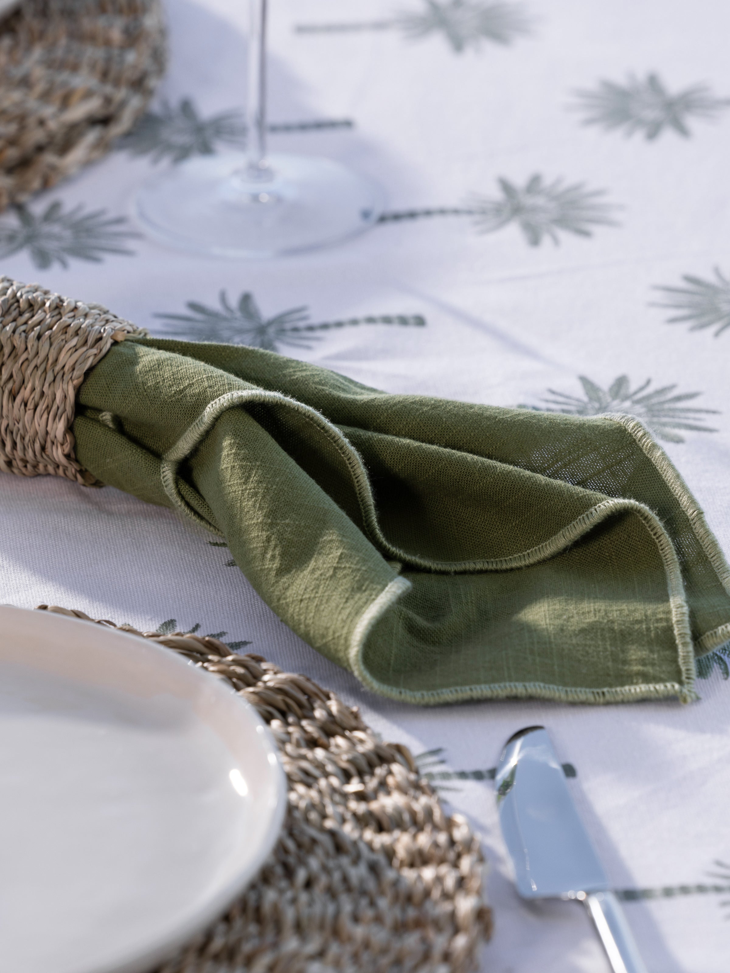 Noosa Napkin Set of 4 | Green-2