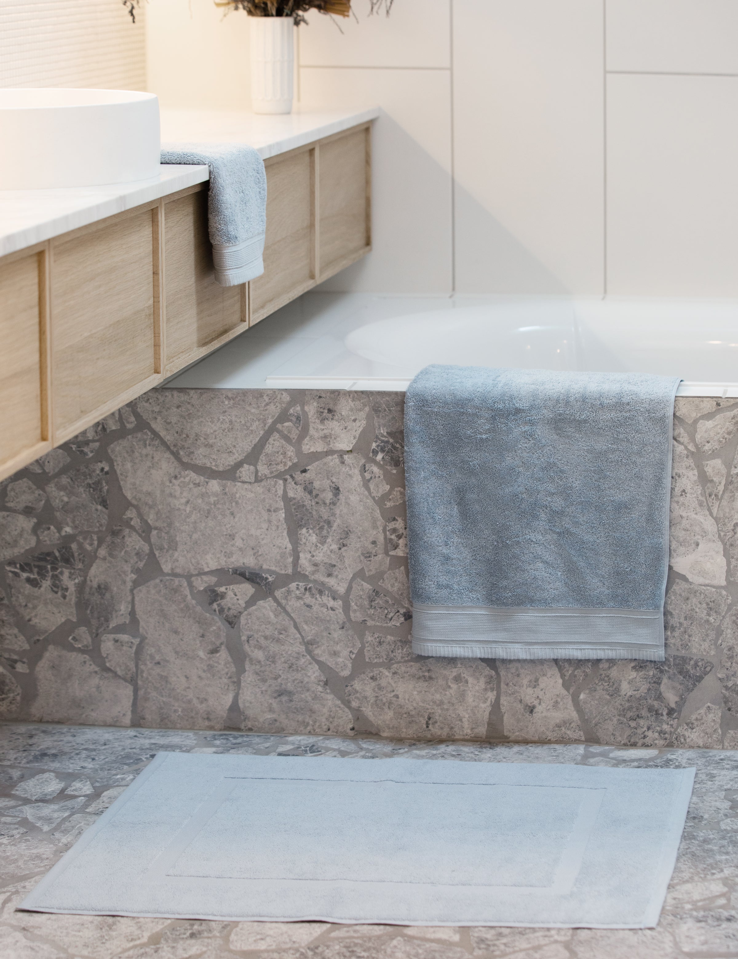 Oasis Bath Sheet | Atlantic Blue-4