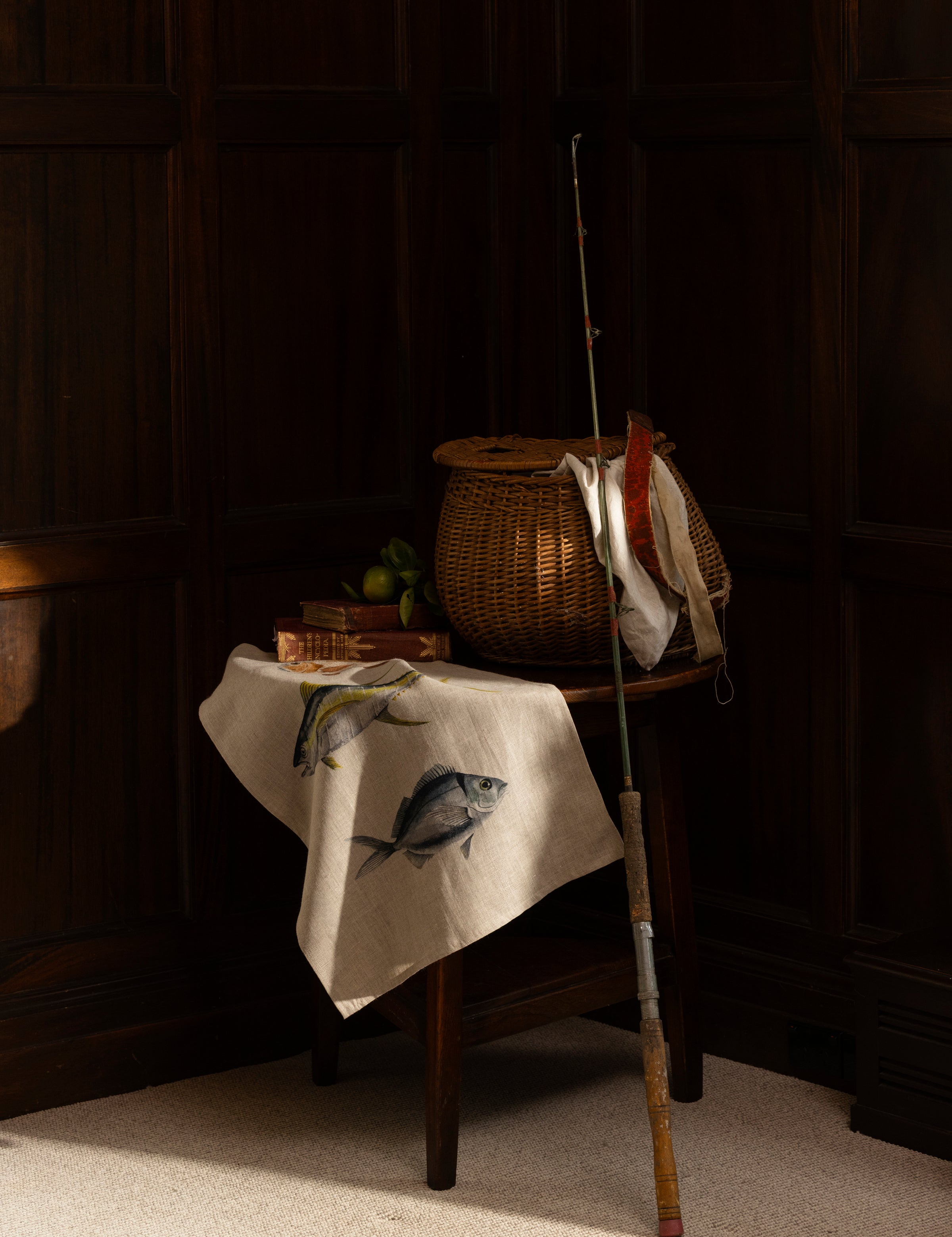 Ocean Fish Linen Tea Towel | Multi-3