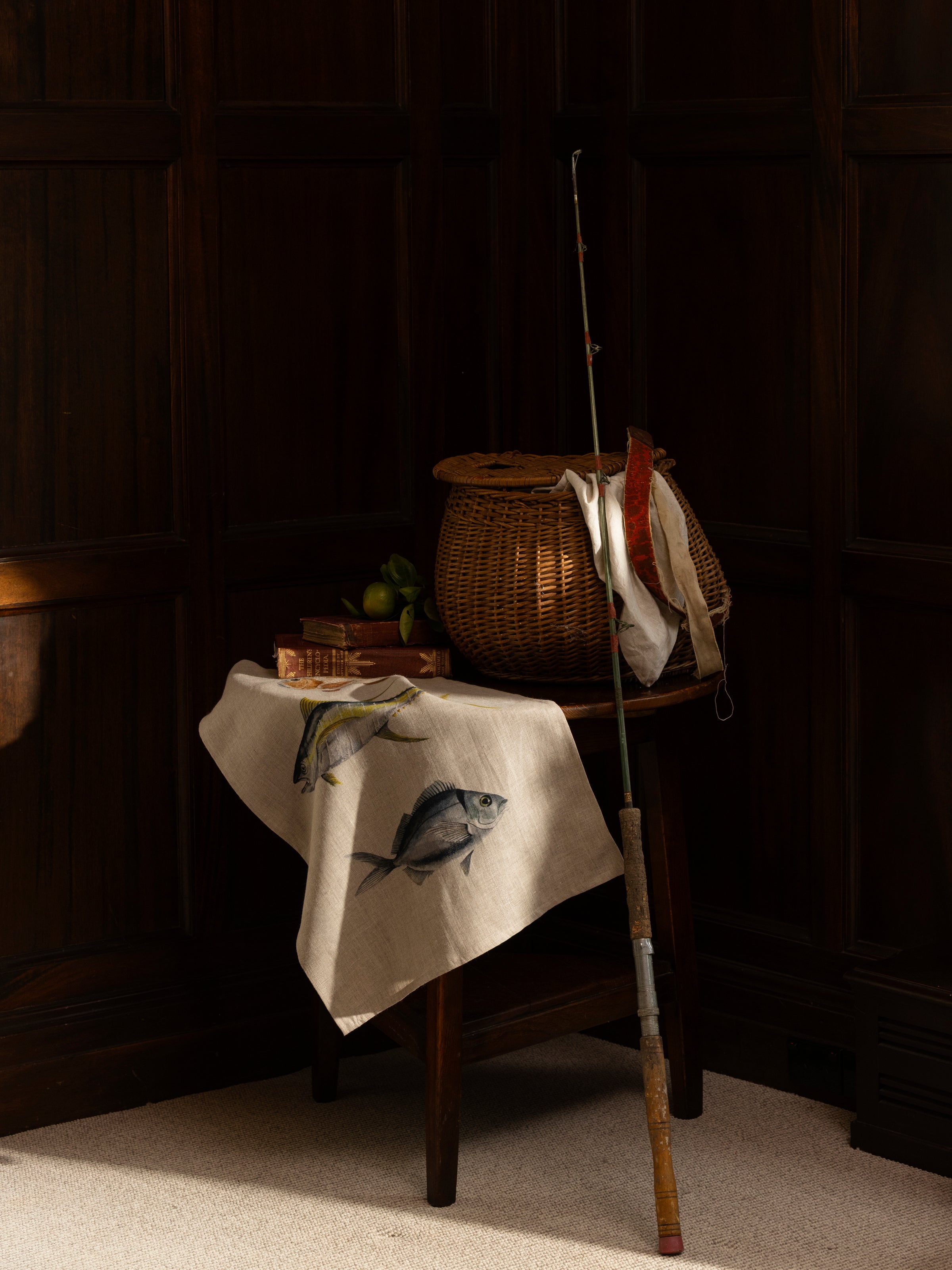 Ocean Fish Linen Tea Towel | Multi-3
