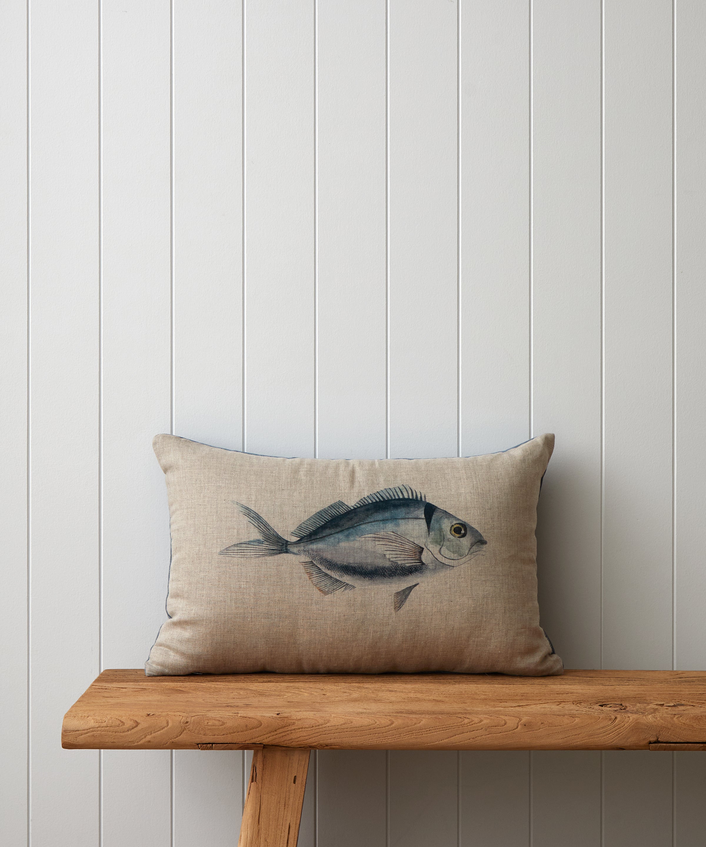 Ocean Fish Rectangle Cushion Cover | Blue-1