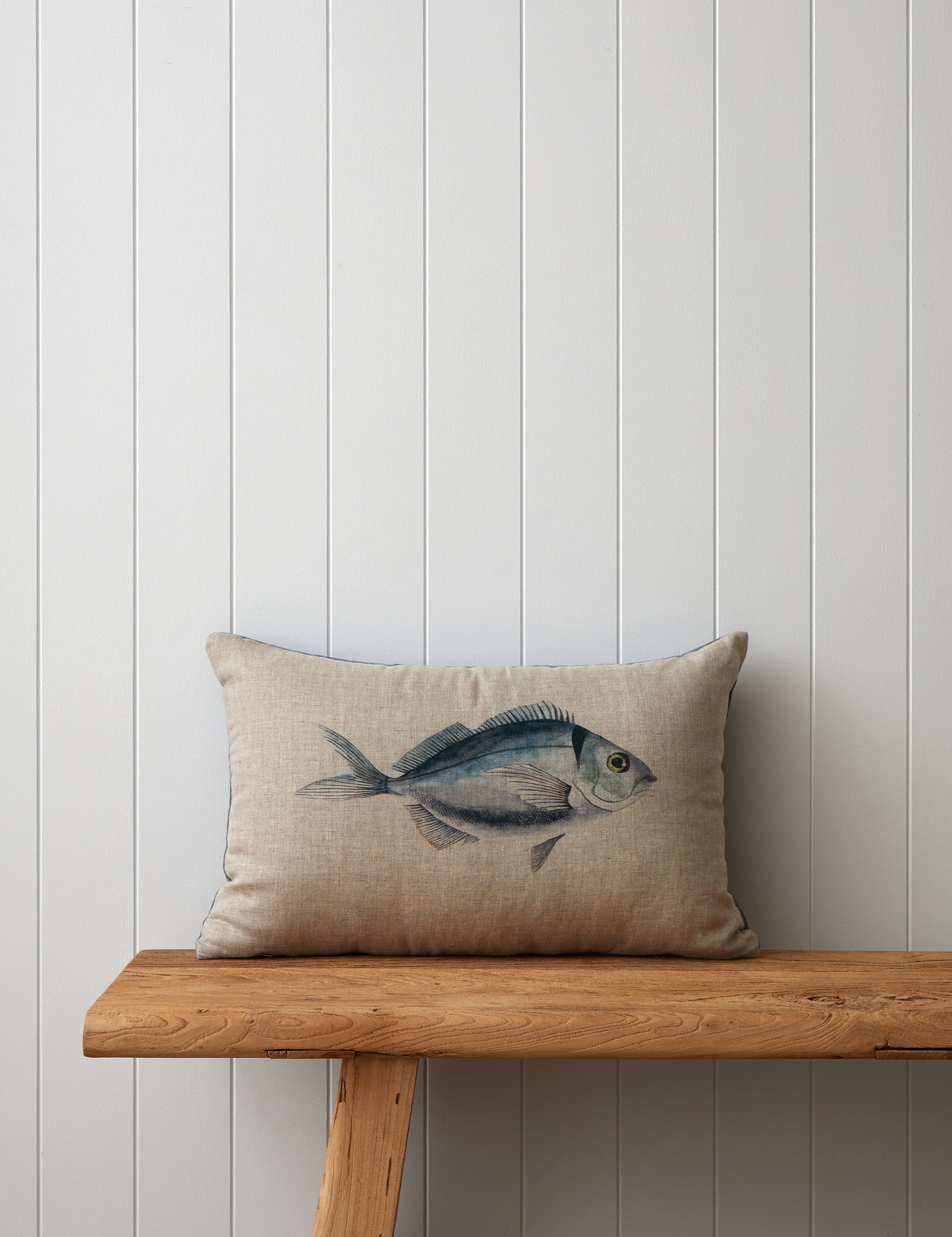 Ocean Fish Rectangle Cushion Cover | Blue-1