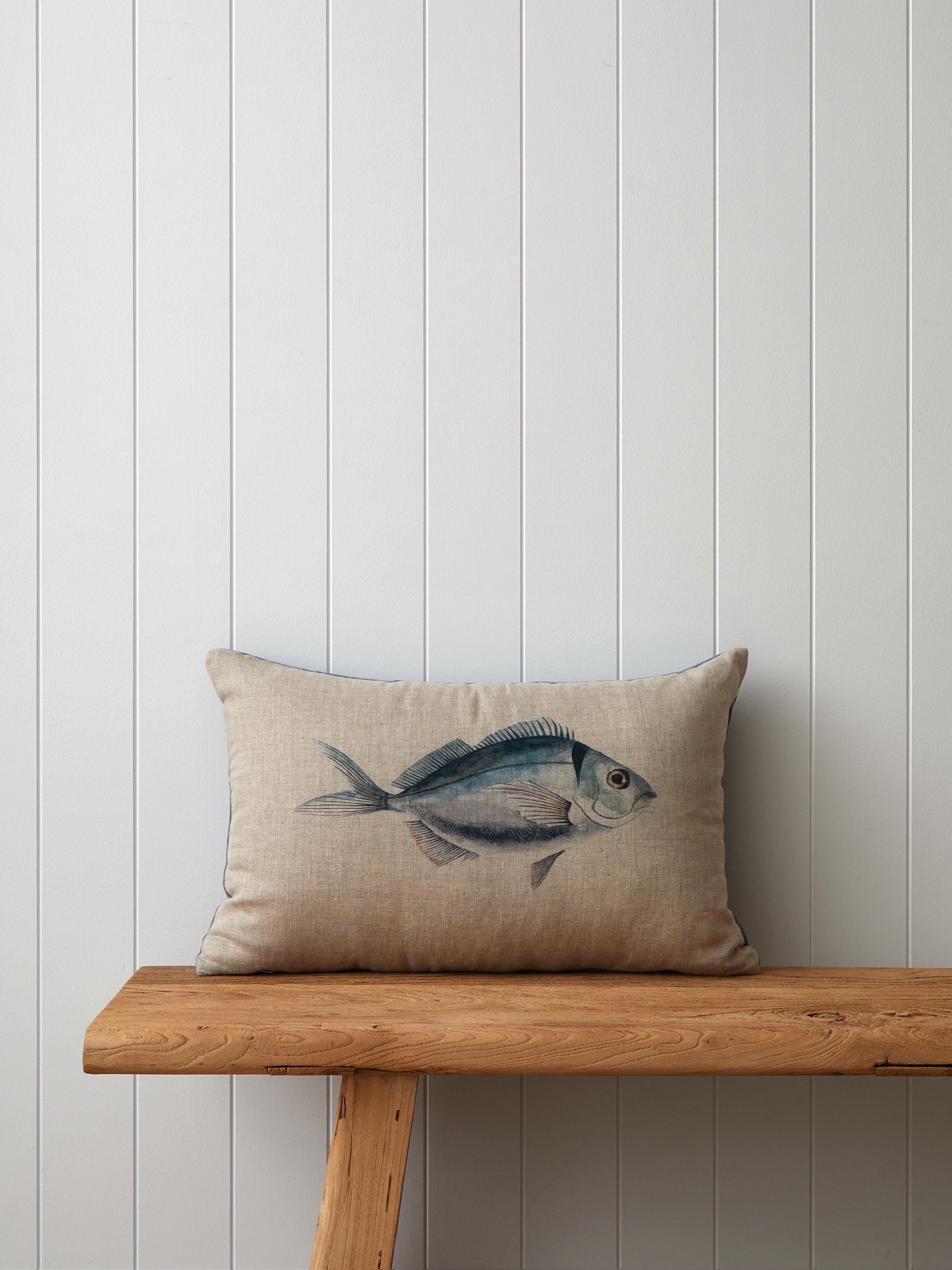 Ocean Fish Rectangle Cushion Cover | Blue-1
