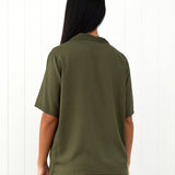 Olive PJ Shirt | Olive-4