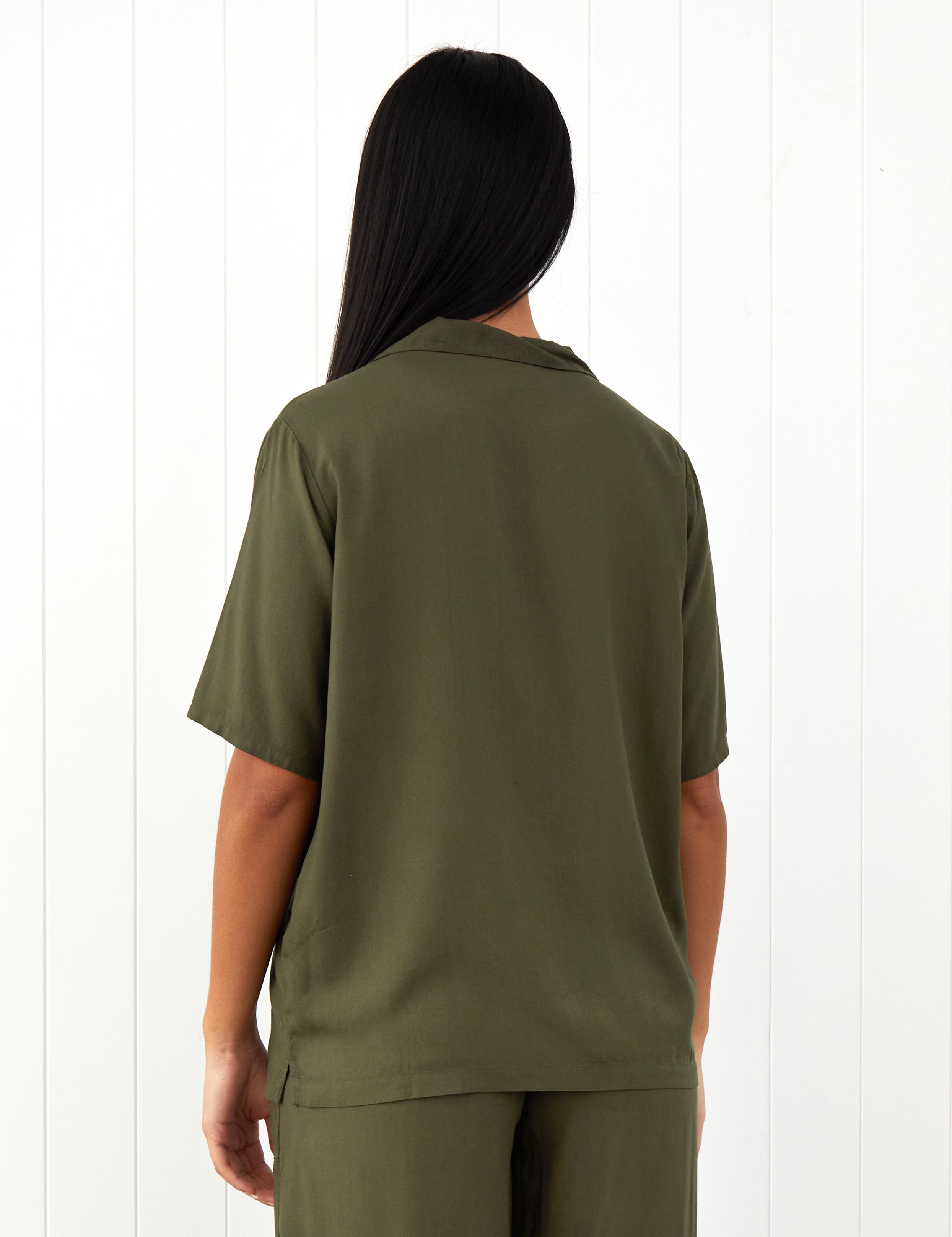 Olive PJ Shirt | Olive-4