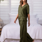 Olive PJ Shirt | Olive-5