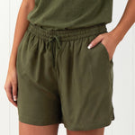 Olive Sleep Shorts | Olive-3