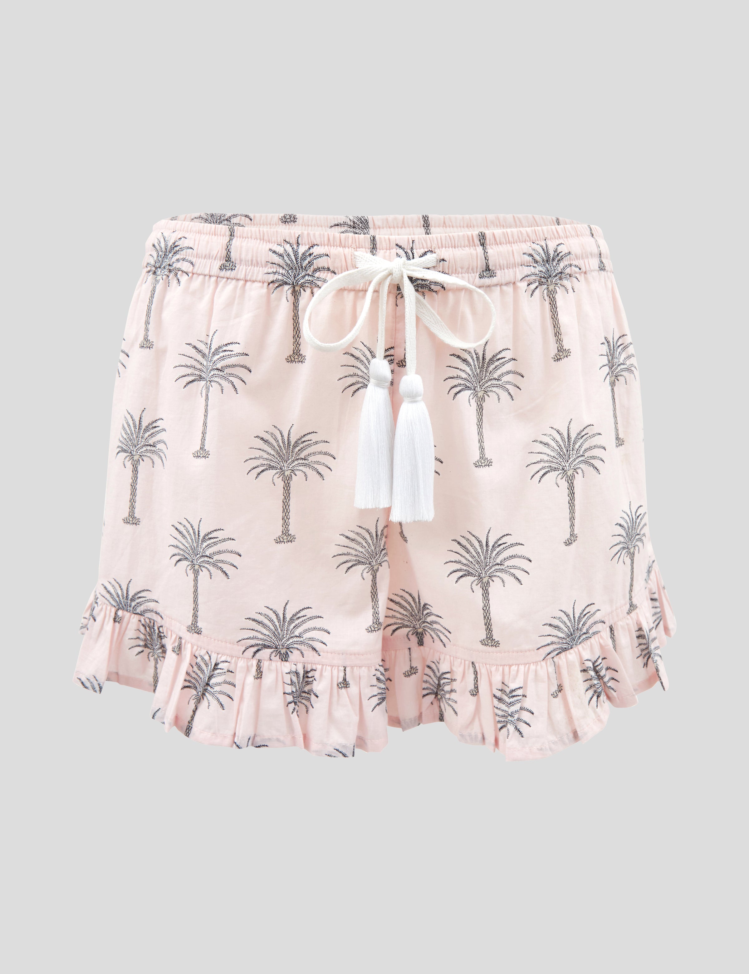 Palm Springs Sleep Shorts | Pale Pink-2