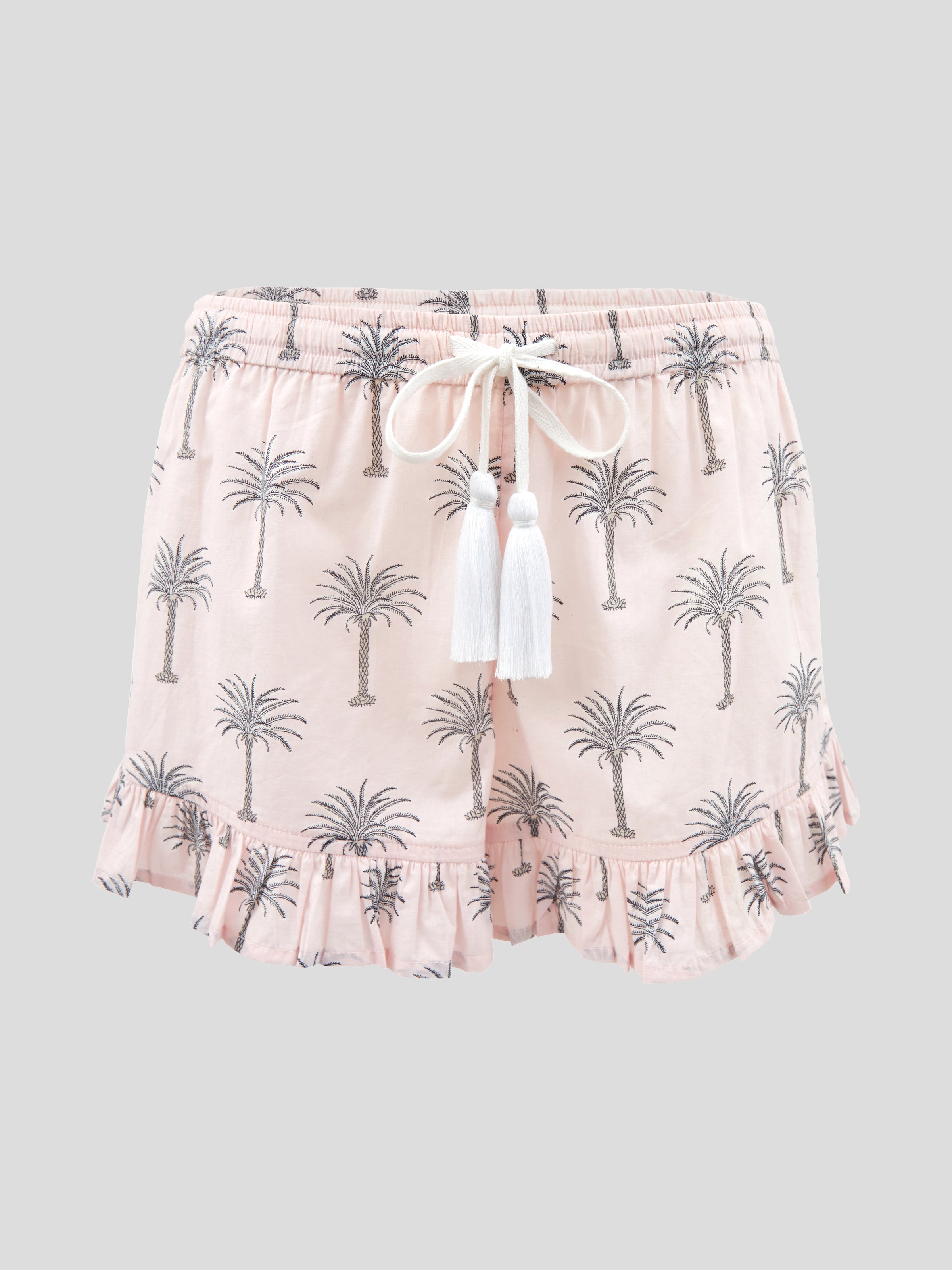 Palm Springs Sleep Shorts | Pale Pink-2