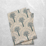 Palmetto Linen Tea Towel | Blue Natural-1